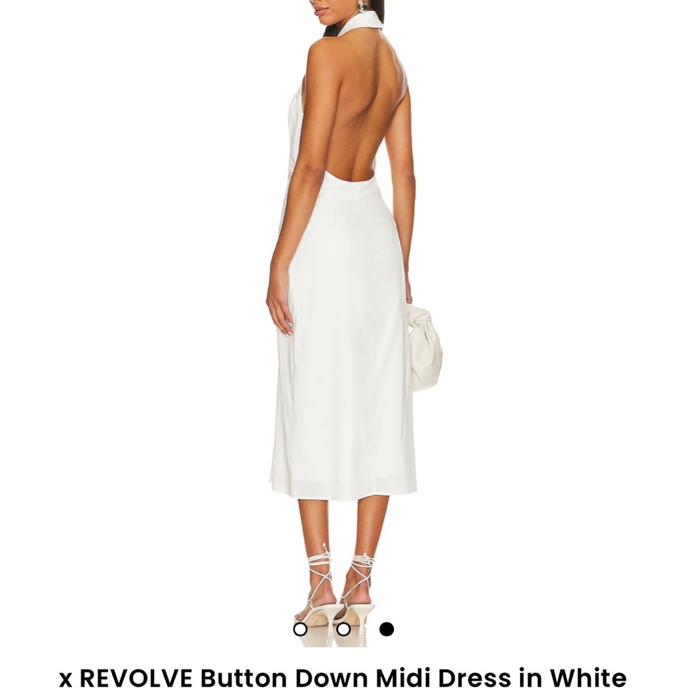 REVOLVE White Halter Sundress
